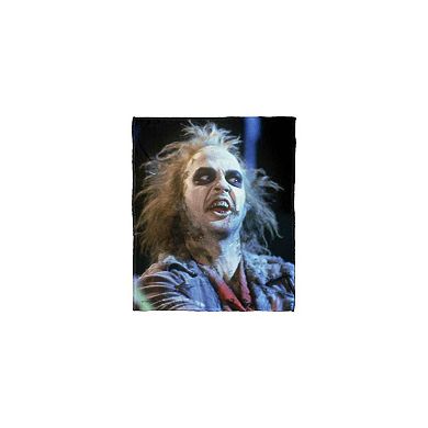 Warner Bros. Beetlejuice Ghost With The Most Silk Touch Throw Blanket 50x60 Inches