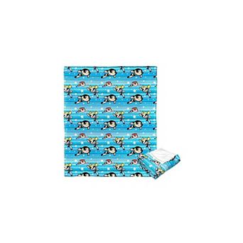 Cartoon Network Powerpuff Girls Flying Fast Silk Touch Throw Blanket 50x60 Inches
