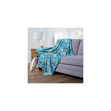 Cartoon Network Powerpuff Girls Flying Fast Silk Touch Throw Blanket 50x60 Inches