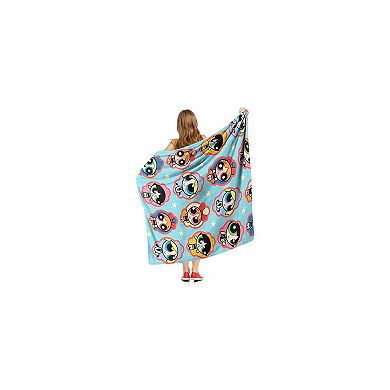 Cartoon Network Powerpuff Girls Classic Expressions Silk Touch Throw Blanket 50x60 Inches