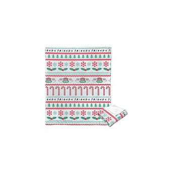 Warner Bros. Friends Candy Cane Coffee Silk Touch Throw Blanket 50x60 Inches