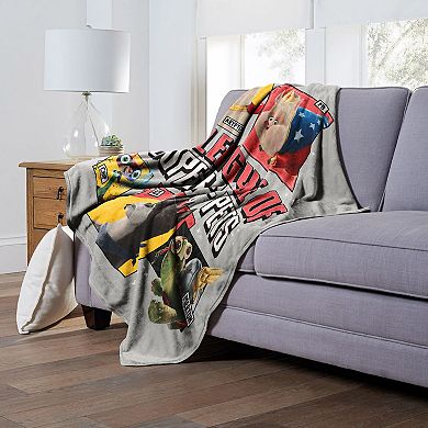 Warner Brothers Dc Superpets Unite Silk Touch Throw Blanket