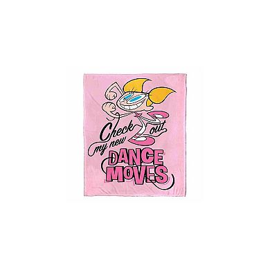Cartoon Network Dexter's Laboratory Check Out My Dance Moves Silk Touch Throw Blanket 50x60 Inches