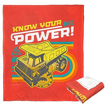 Hasbro Tonka Know Your Power Silk Touch Throw Blanket 50x60 Inches