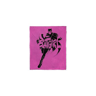 Dc Comics Batman Batgirl Inked Silk Touch Throw Blanket