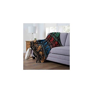 Warner Bros. Harry Potter Houses Sweater Silk Touch Throw Blanket 50x60 Inches