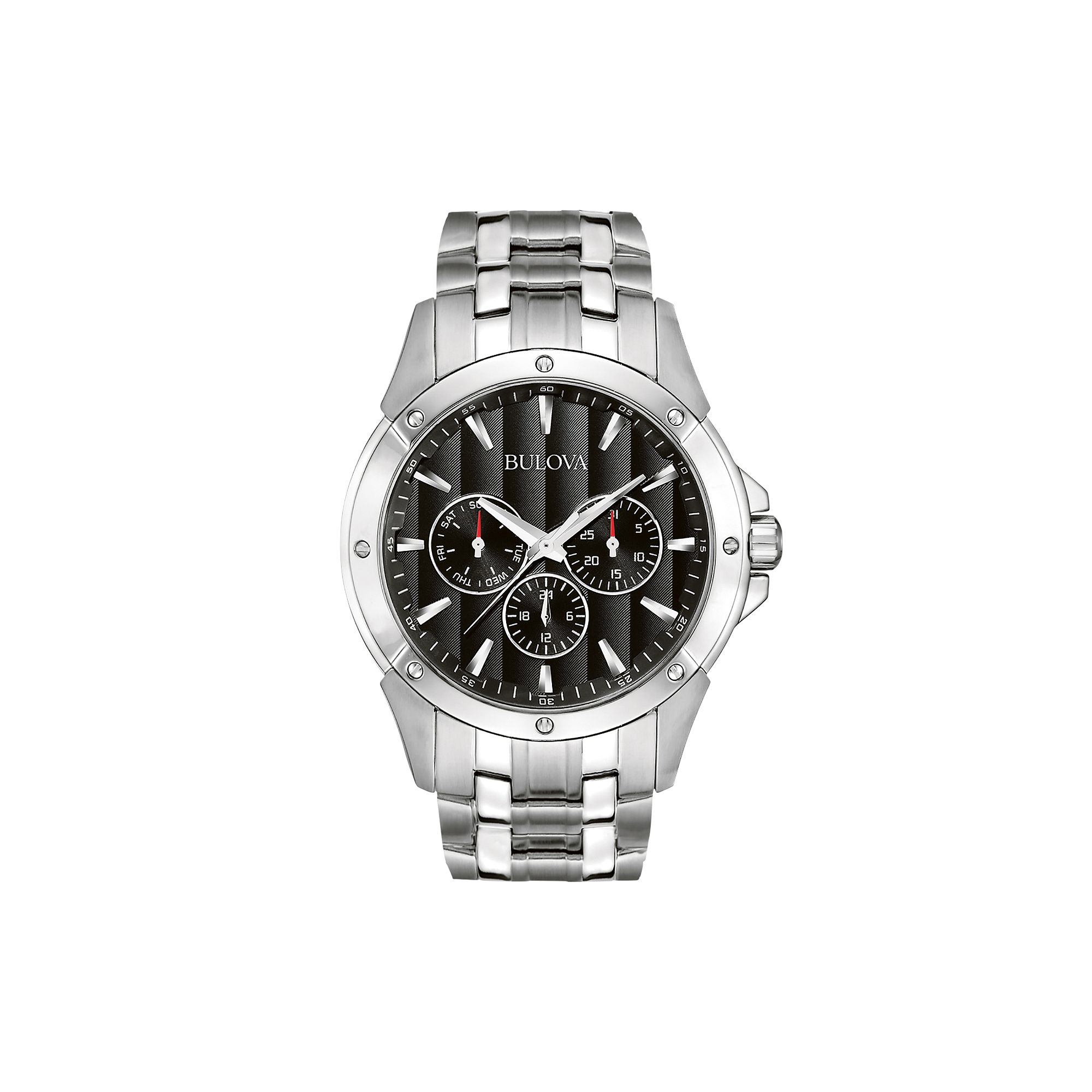 Bulova Stainless Steel Watch - 96C107 - Men, Mens, Silver Tone