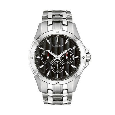 Bulova Stainless Steel Watch 96C107 Men