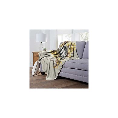 Warner Bros. Harry Potter Hufflepuff Silk Touch Throw Blanket 50x60 Inches