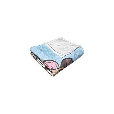 Hasbro Mr. Potato Head Feisty Little Spud Silk Touch Throw Blanket 50x60 Inches