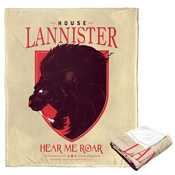 Warner Bros. Game Of Thrones House Lannister Silk Touch Throw Blanket 50x60 Inches