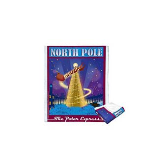 Warner Bros. Polar Express The North Pole Silk Touch Throw Blanket 50x60 Inches