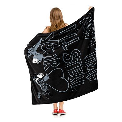 Dc Comics Batman Steal Your Heart Silk Touch Throw Blanket