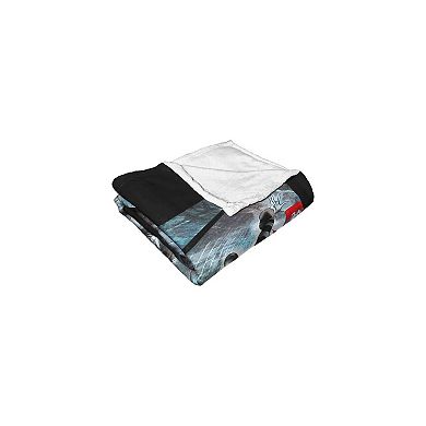 Dc Comics Batman Harley Quinn Dropping In Silk Touch Throw Blanket