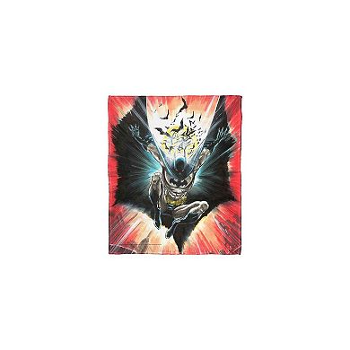 Dc Comics Batman Illustrative Batman Silk Touch Throw Blanket