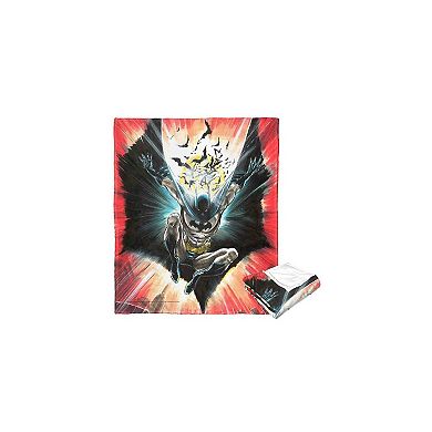 Dc Comics Batman Illustrative Batman Silk Touch Throw Blanket