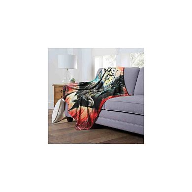 Dc Comics Batman Illustrative Batman Silk Touch Throw Blanket