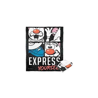 Hasbro Mr. Potato Head Express Yourself Silk Touch Throw Blanket 50x60 Inches