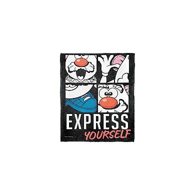 Hasbro Mr. Potato Head Express Yourself Silk Touch Throw Blanket 50x60 Inches