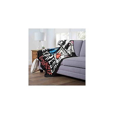 Hasbro Mr. Potato Head Express Yourself Silk Touch Throw Blanket 50x60 Inches