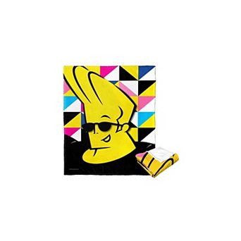 Cartoon Network Johnny Bravo Geometric Johnny Silk Touch Throw Blanket 50x60 Inches