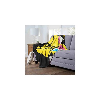 Cartoon Network Johnny Bravo Geometric Johnny Silk Touch Throw Blanket 50x60 Inches