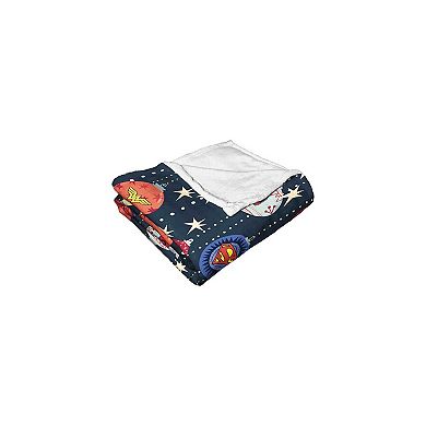 Warner Bros. Justice League Hero Ornaments Silk Touch Throw Blanket 50x60 Inches
