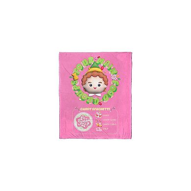 Warner Bros. Elf Four Food Groups Pink Silk Touch Throw Blanket 50x60 Inches