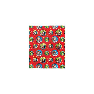 Warner Bros. Justice League Heroic Holiday Helpers Silk Touch Throw Blanket 50x60 Inches