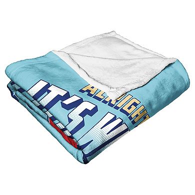 Warner Brothers Dc Superpets Walk O Clock Silk Touch Throw Blanket
