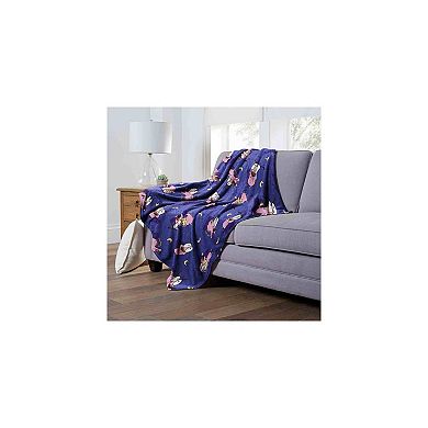 Cartoon Network's Courage The Cowardly Dog Night Terrors Silk Touch Throw Blanket