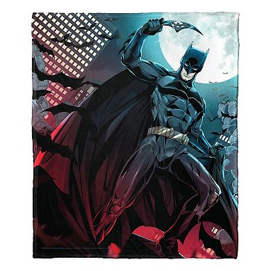 Dc Comics Batman Stylized Batman Silk Touch Throw Blanket