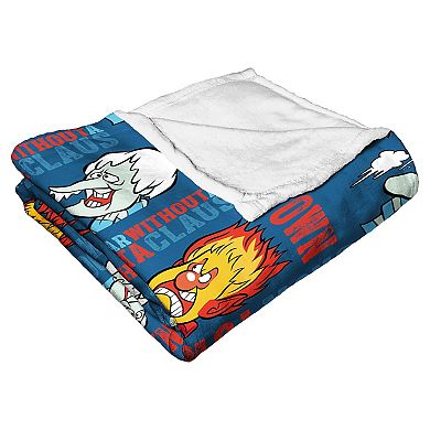 Warner Bros. Year Without Santa Claus Snowtown Showdown Silk Touch Throw Blanket 50 x 60 Inches