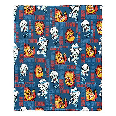 Warner Bros. Year Without Santa Claus Snowtown Showdown Silk Touch Throw Blanket 50 x 60 Inches