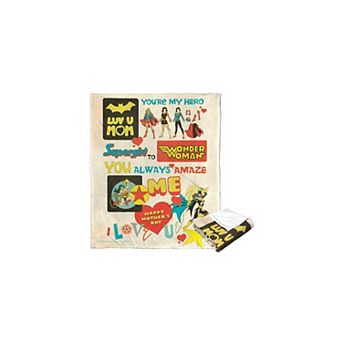 Warner Bros. Justice League Super Mom Silk Touch Throw Blanket 50x60 Inches
