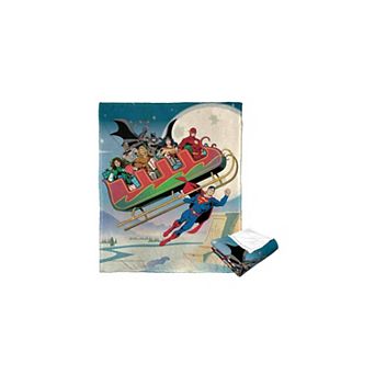 Warner Bros. Justice League Super Sleigh Silk Touch Throw Blanket 50x60 Inches