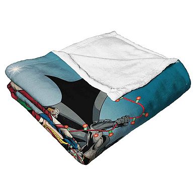 Warner Bros. Justice League Super Sleigh Silk Touch Throw Blanket 50x60 Inches