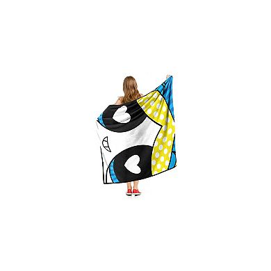 Cartoon Network Powerpuff Girls Bubbles Heart Eyes Silk Touch Throw Blanket 50x60 Inches
