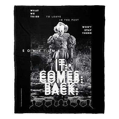 Warner Bros. It Chapter 2 It Comes Back Silk Touch Throw Blanket 50x60 Inches