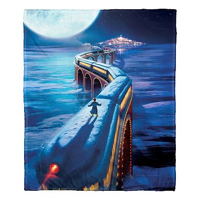Warner Bros. Polar Express To The North Pole Silk Touch Throw Blanket 50x60 Inches