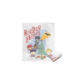 Warner Bros. Justice League Holiday Heroes Silk Touch Throw Blanket 50x60 Inches