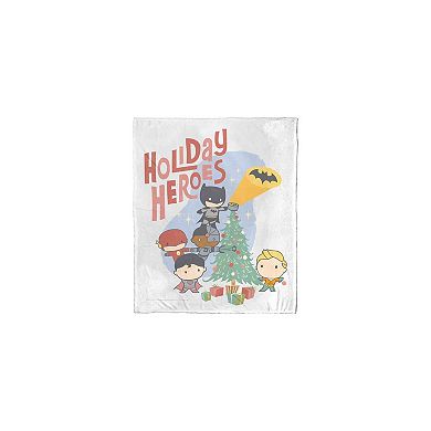 Warner Bros. Justice League Holiday Heroes Silk Touch Throw Blanket 50x60 Inches