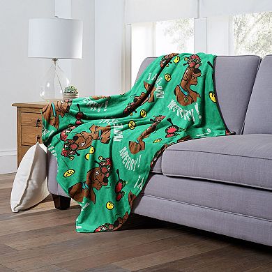 Warner Bros. Scooby-Doo Merry Silk Touch Throw Blanket 50x60 Inches