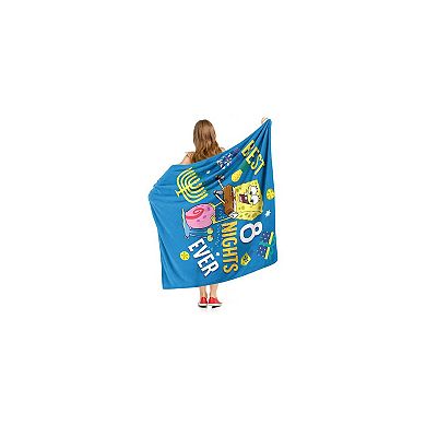 Spongebob Best Eight Nights Silk Touch Throw Blanket