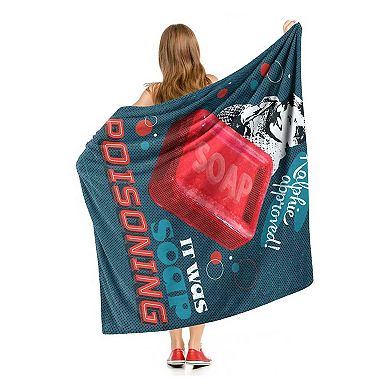 Warner Bros. A Christmas Story Soap Poisoning Silk Touch Throw Blanket 50x60 Inches