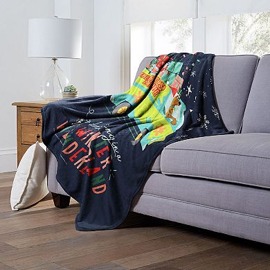 Warner Bros. Scooby-Doo Driving In A Winter Wonderland Silk Touch Throw Blanket 50x60 Inches