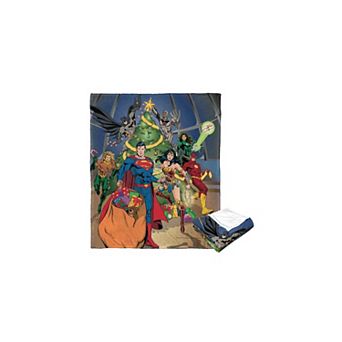 Warner Bros. Justice League Holiday Team Work Silk Touch Throw Blanket 50x60 Inches