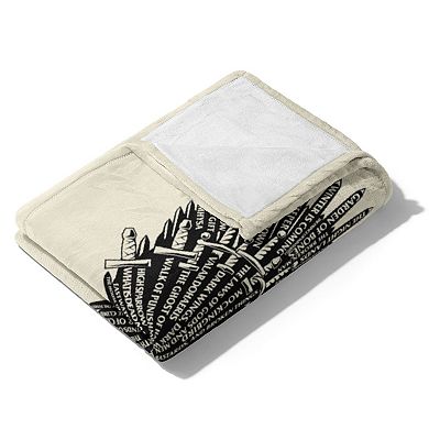 Warner Bros. Game Of Thrones Throne Of Words Silk Touch Throw Blanket 50x60 Inches