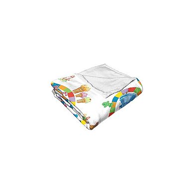 Hasbro Candyland Walk Through Candyland Silk Touch Throw Blanket