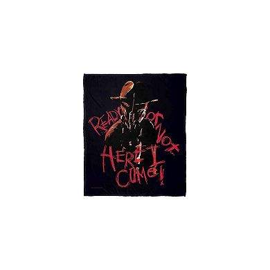 Warner Bros. Nightmare on Elm Street Ready Or Not Silk Touch Throw Blanket 50x60 Inches